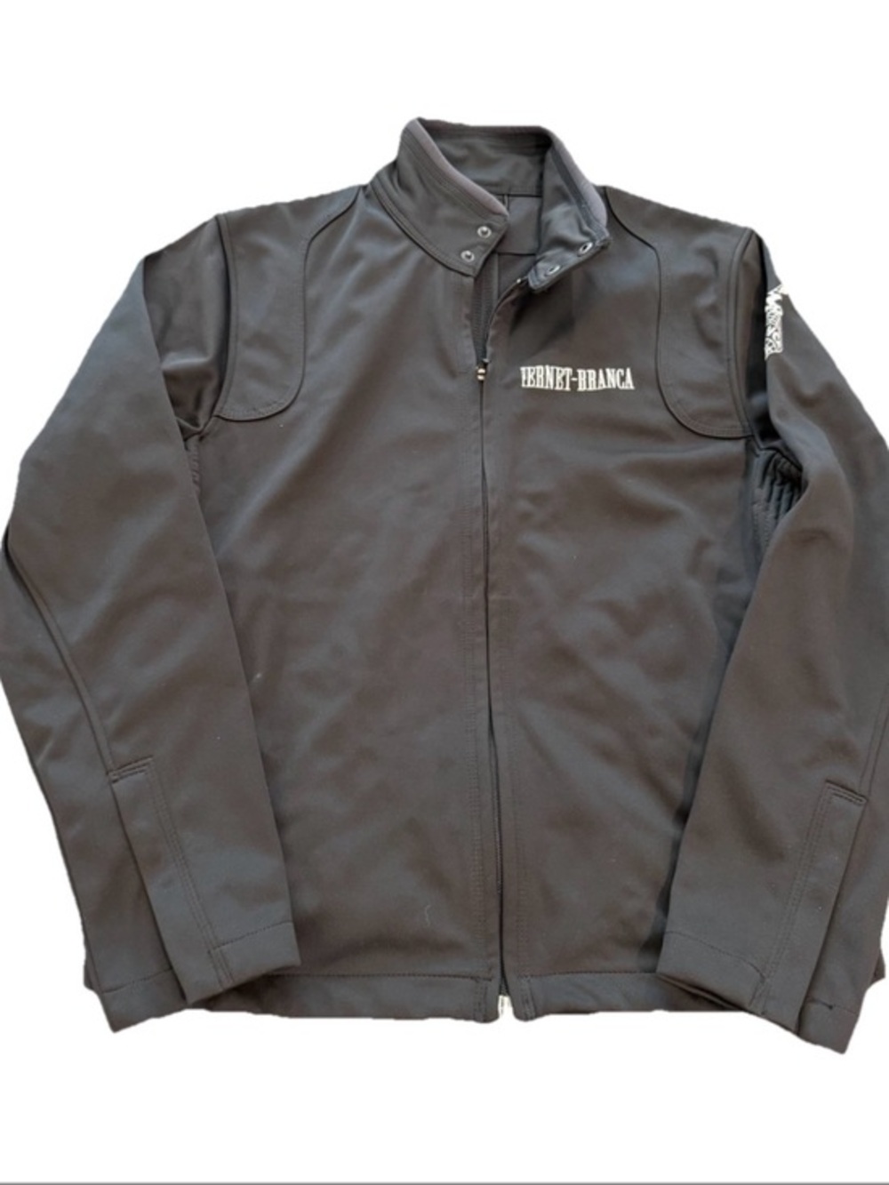 OGIO Fernet-Branca Black Soft Shell Full Zip Jacket Embroidered Logo Size S